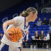 West Georgia Women's Player Holding Basketball